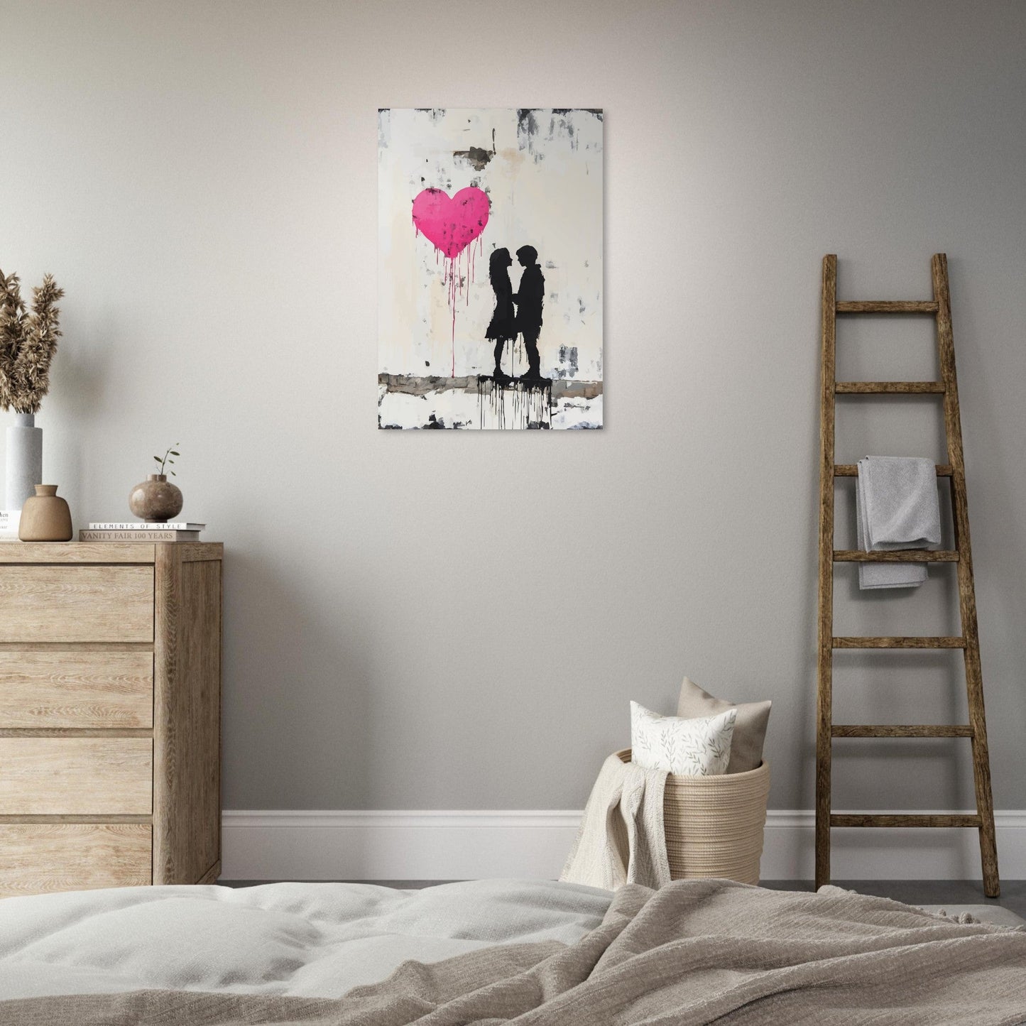 Heart balloon love poster - Sillystroke