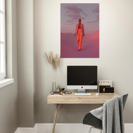 High - Fashion portrait poster - Sillystroke