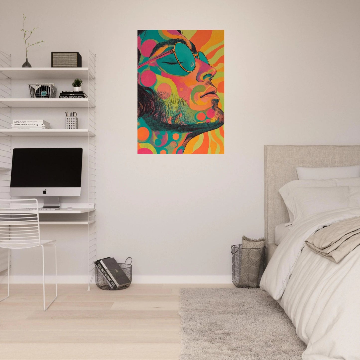 Hippie man poster - Sillystroke