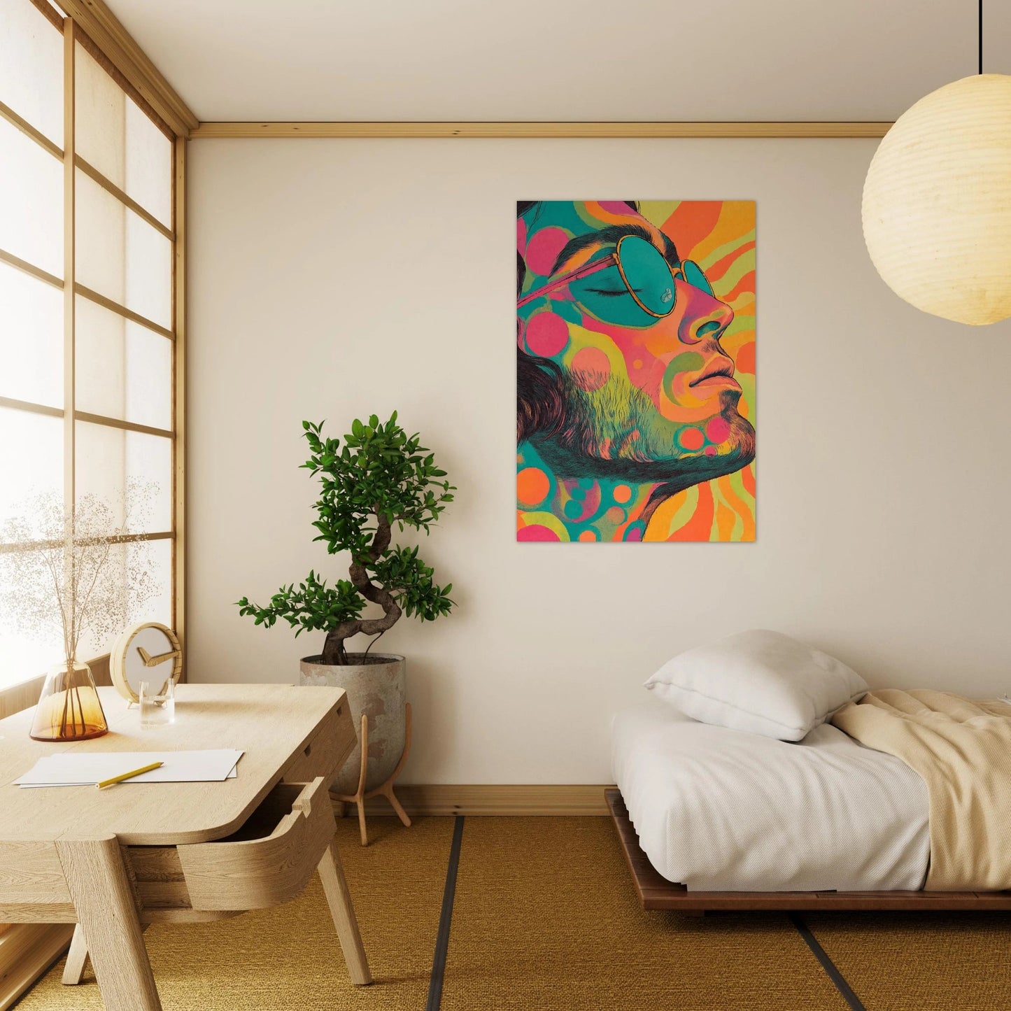 Hippie man poster - Sillystroke