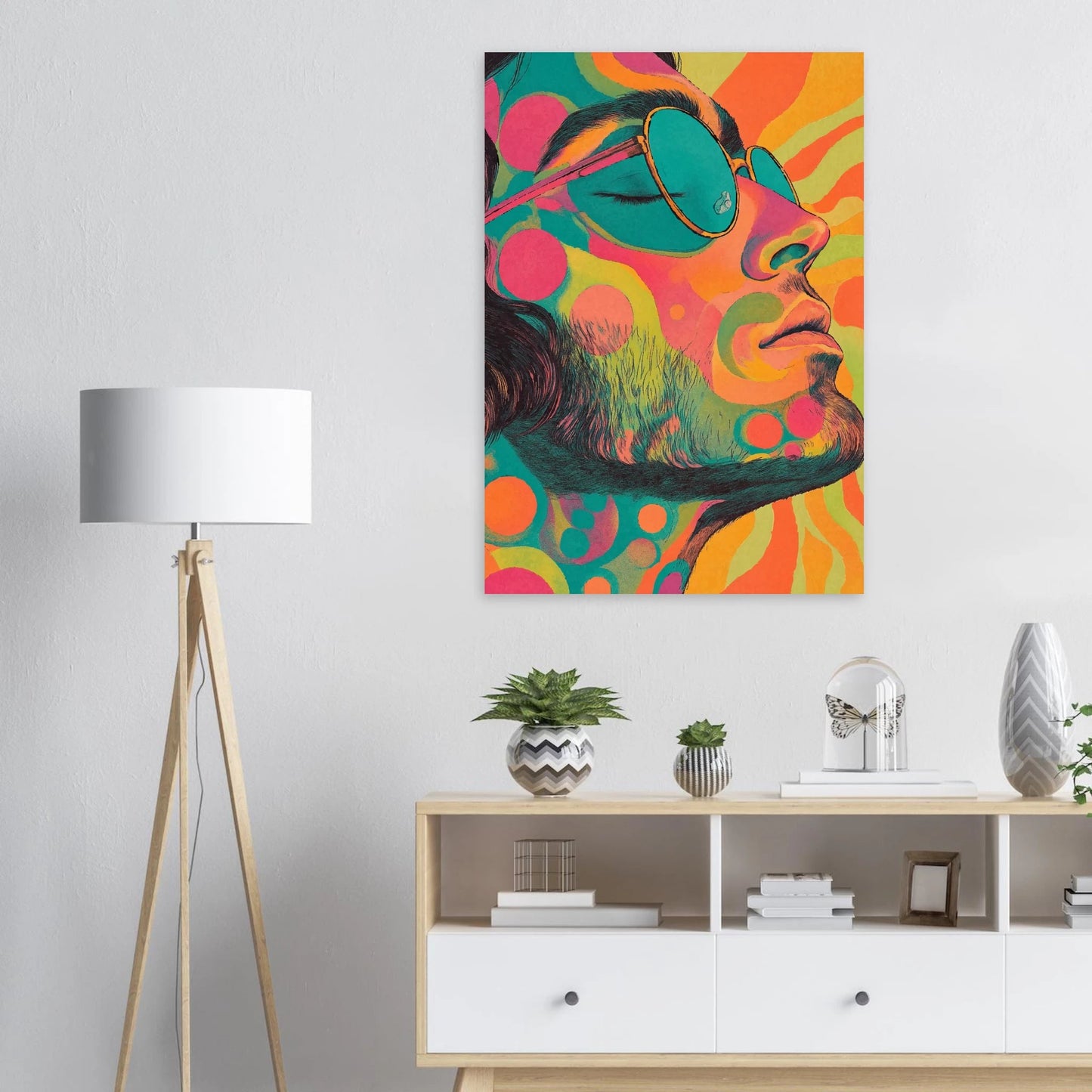 Hippie man poster - Sillystroke