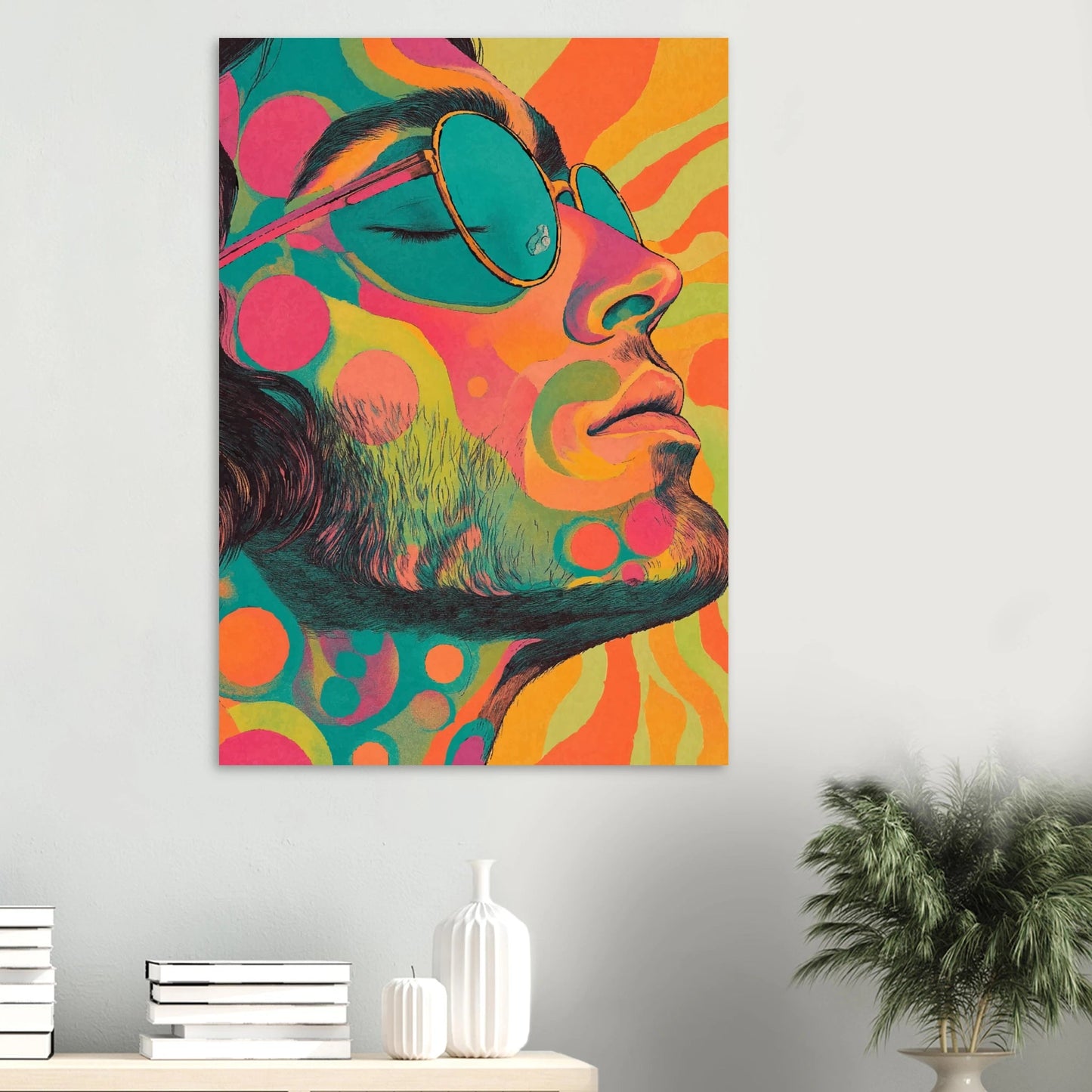 Hippie man poster - Sillystroke