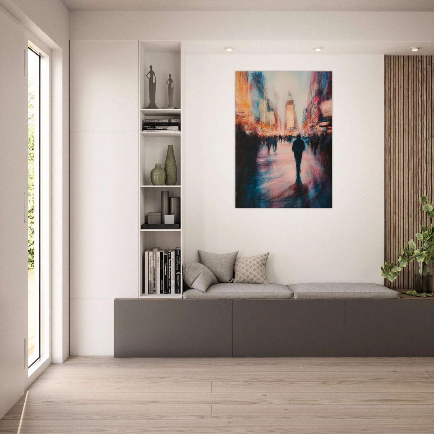 Impressionist city lights poster - Sillystroke