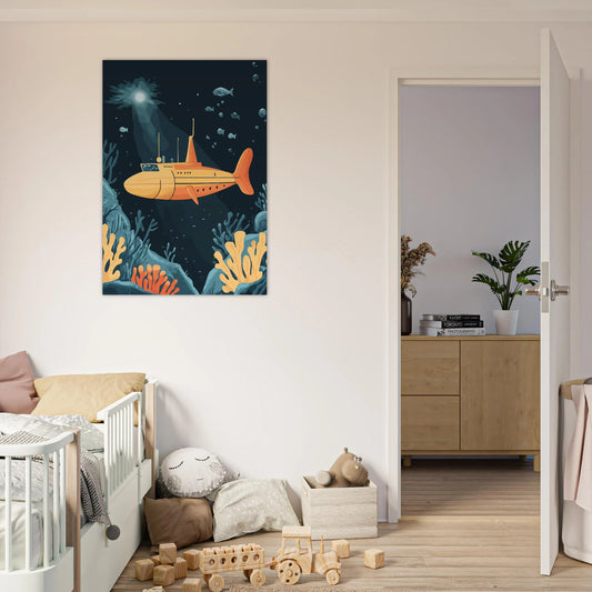 Kids ocean adventure poster - Sillystroke