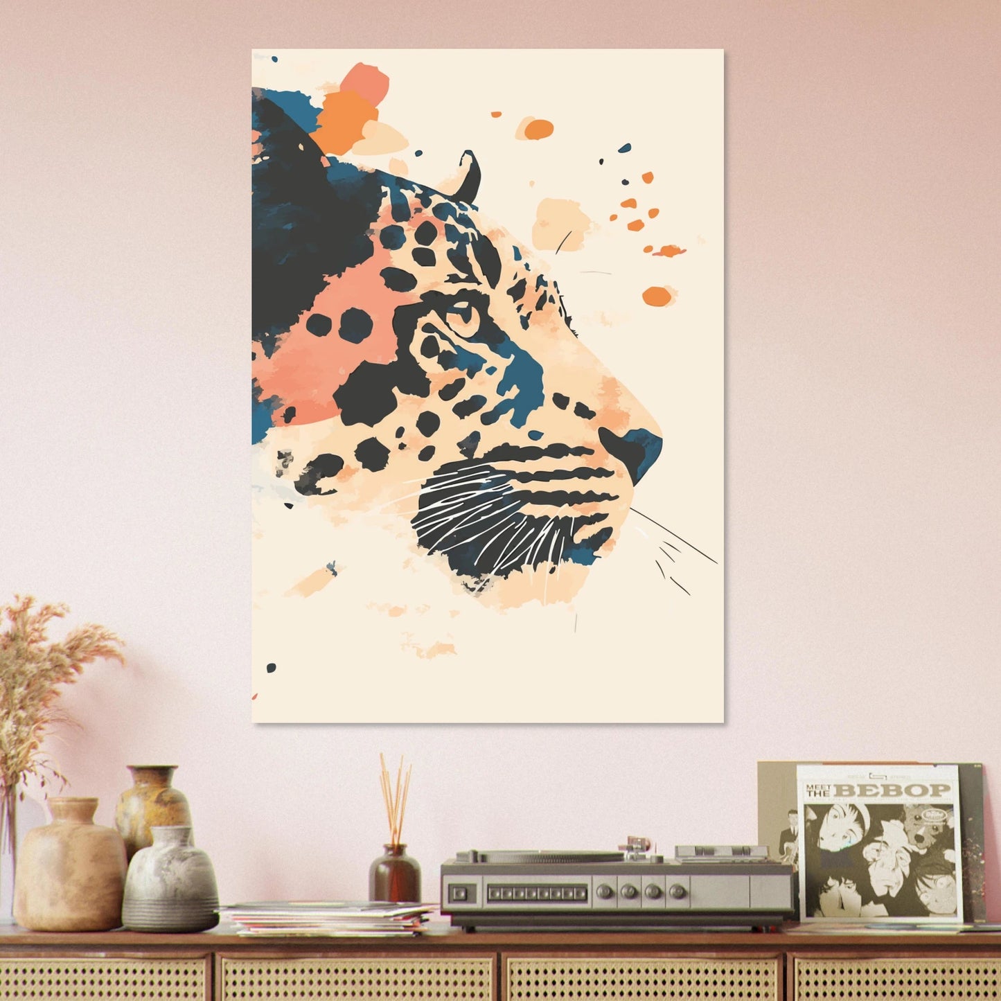 Leopard illustration poster - Sillystroke