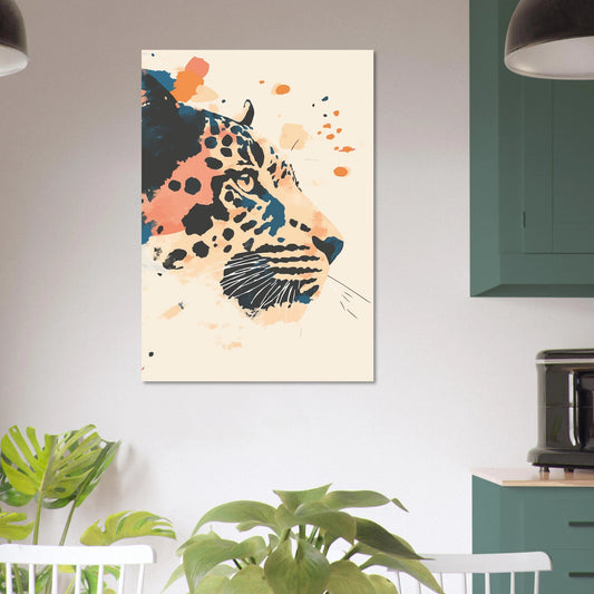 Leopard illustration poster - Sillystroke