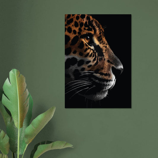 Leopard in focus poster - Sillystroke
