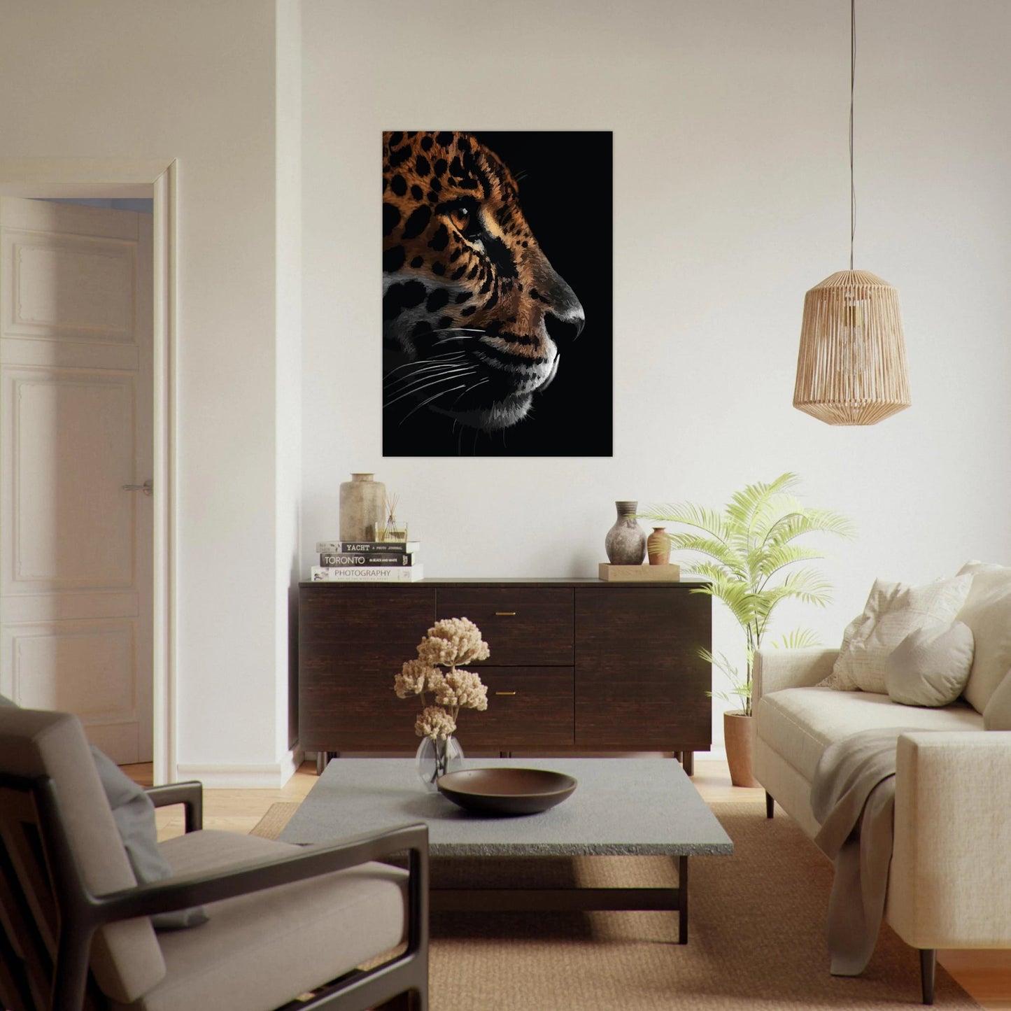 Leopard in focus poster - Sillystroke