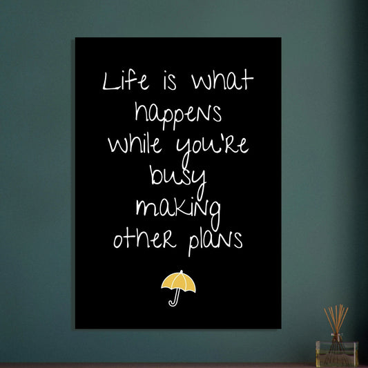 Life lesson quote poster - Sillystroke