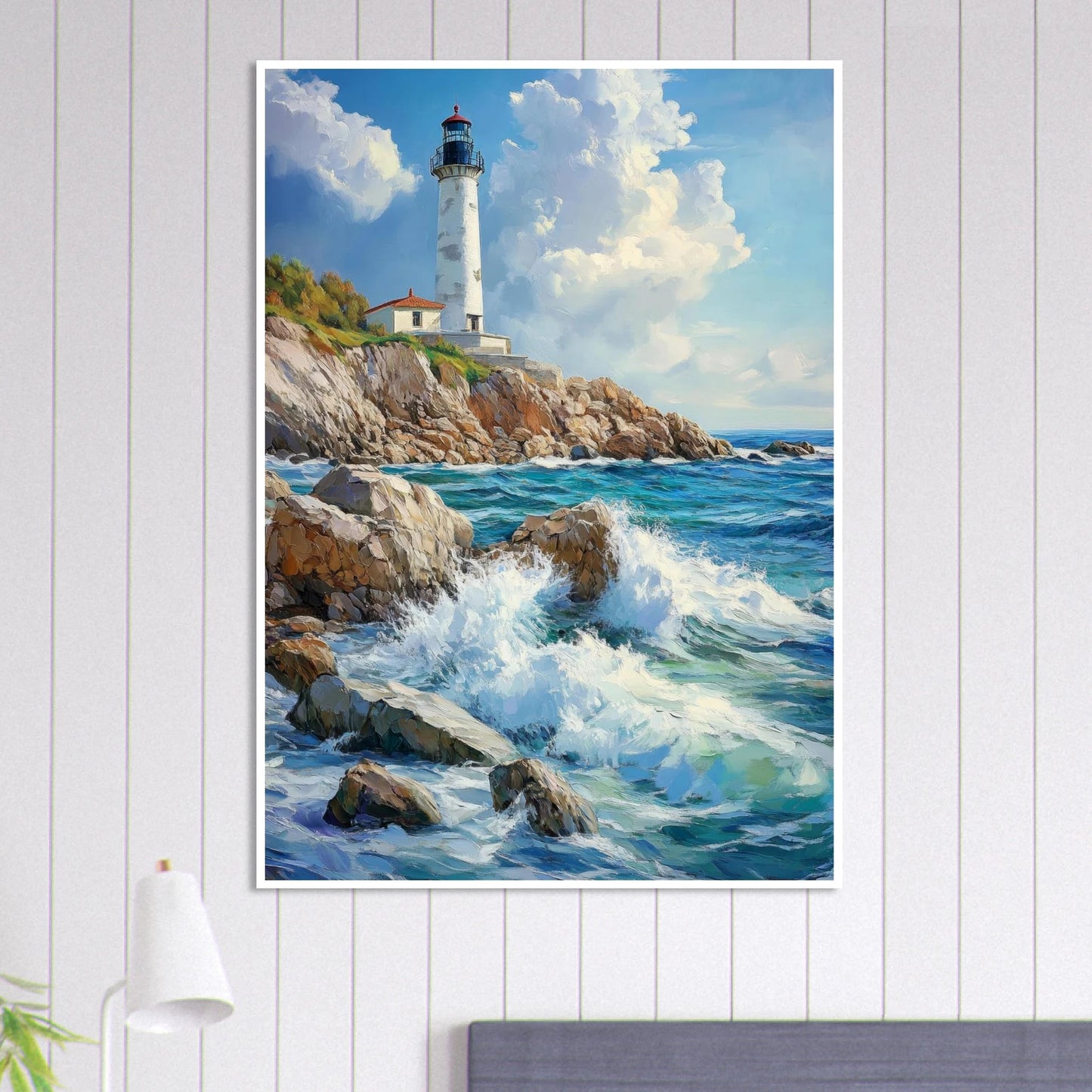 Lighthouse coastline poster. - Sillystroke