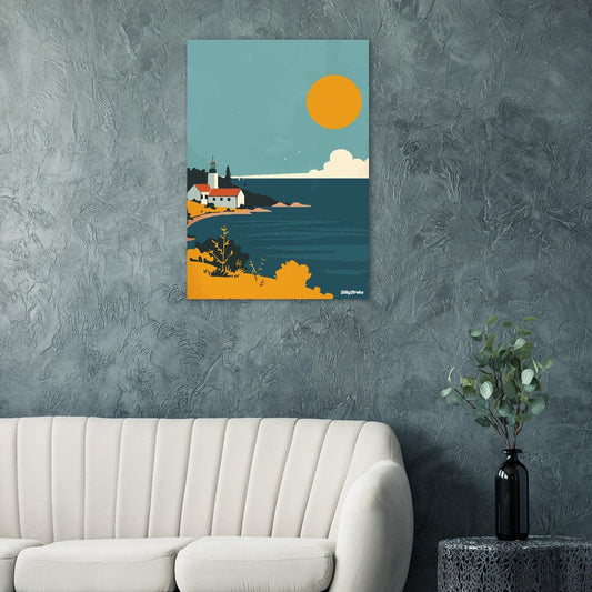 Lighthouse poster - Sillystroke