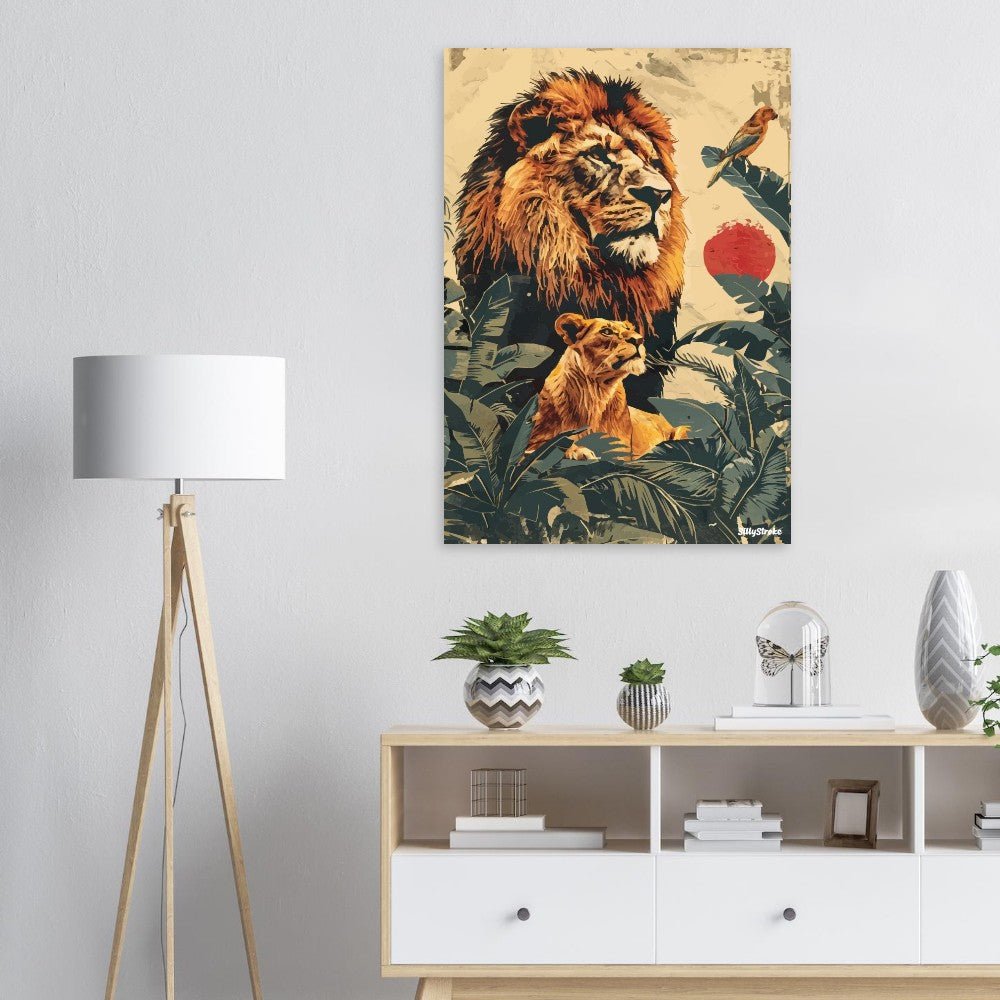Lion poster - Sillystroke