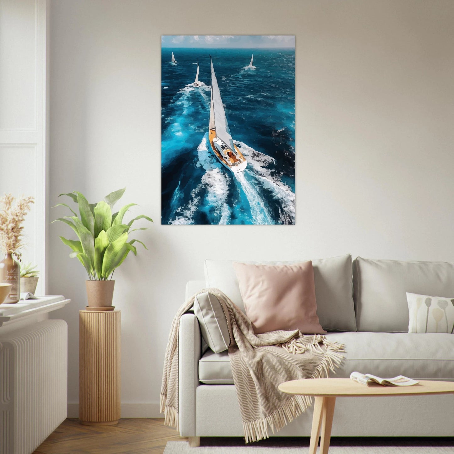 Majestic sailing scenery poster - Sillystroke
