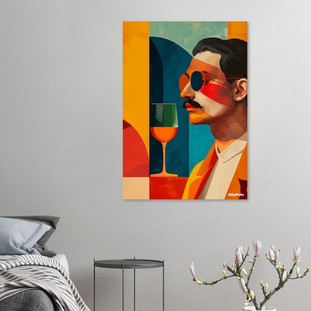 Man vibrant poster - Sillystroke