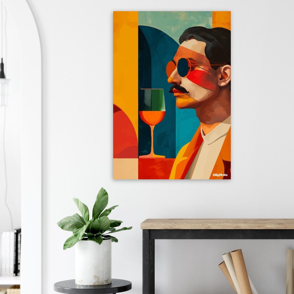 Man vibrant poster - Sillystroke