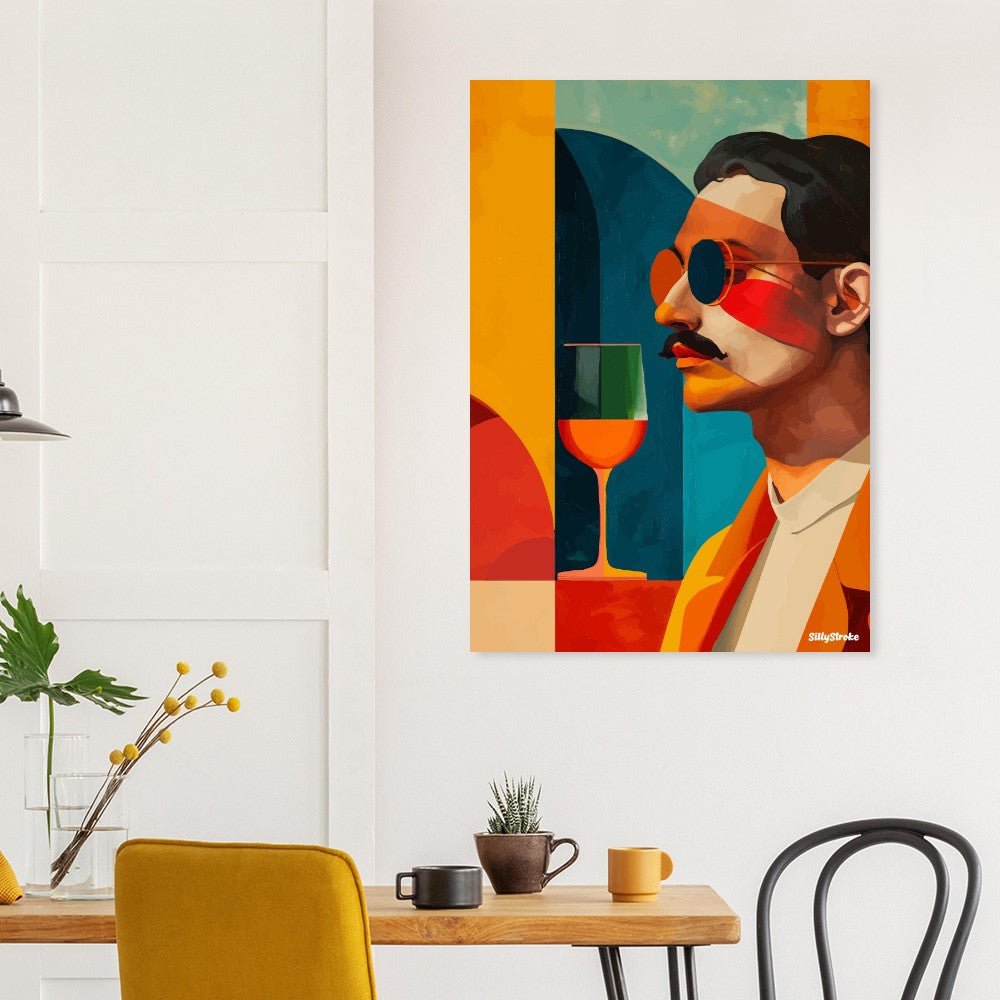 Man vibrant poster - Sillystroke