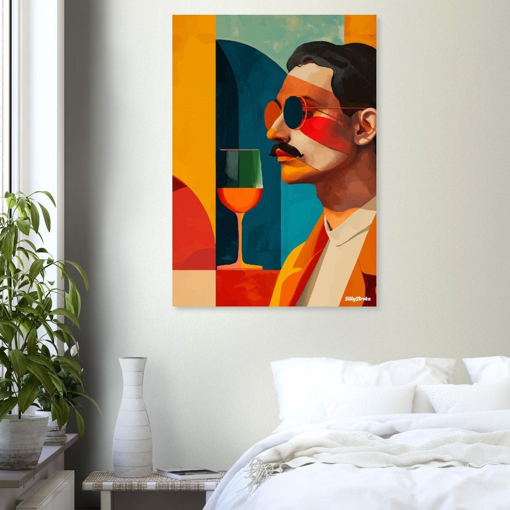Man vibrant poster - Sillystroke