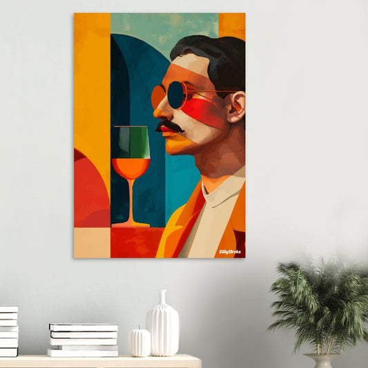 Man vibrant poster - Sillystroke