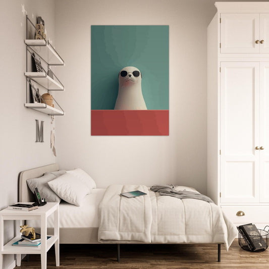 Minimalistic seal poster - Sillystroke