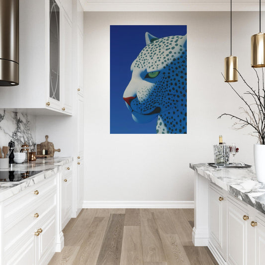 Modern White Puma Poster - Sillystroke