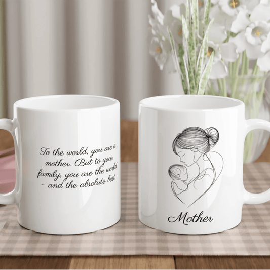 Mother sketch mug - personalize - Sillystroke