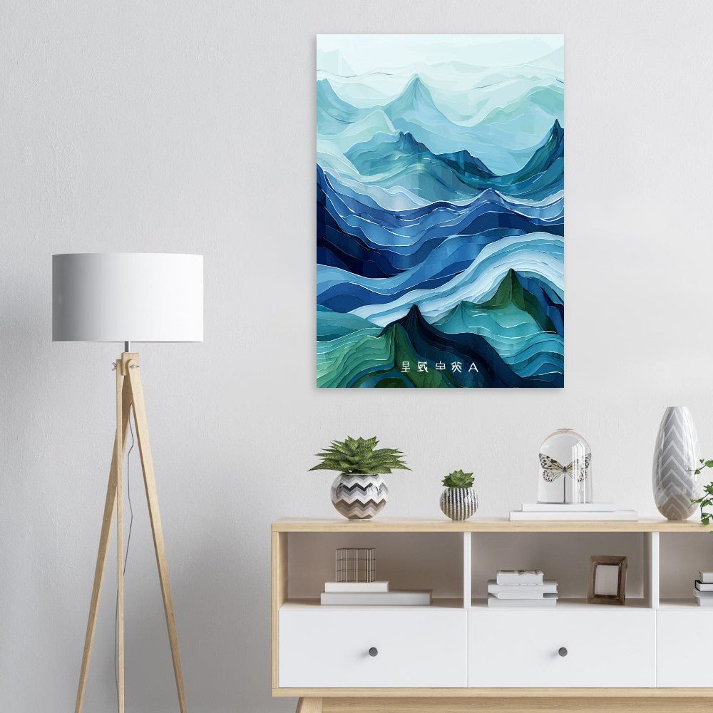 Mountain layers poster - Sillystroke