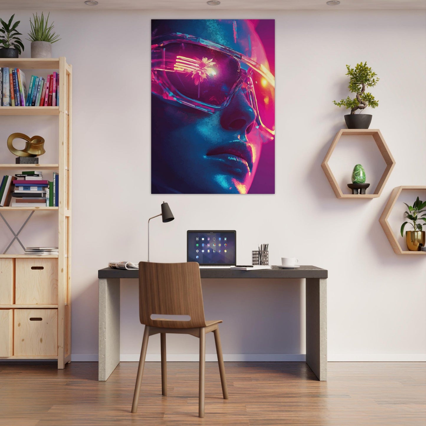 Neon reflecting poster - Sillystroke