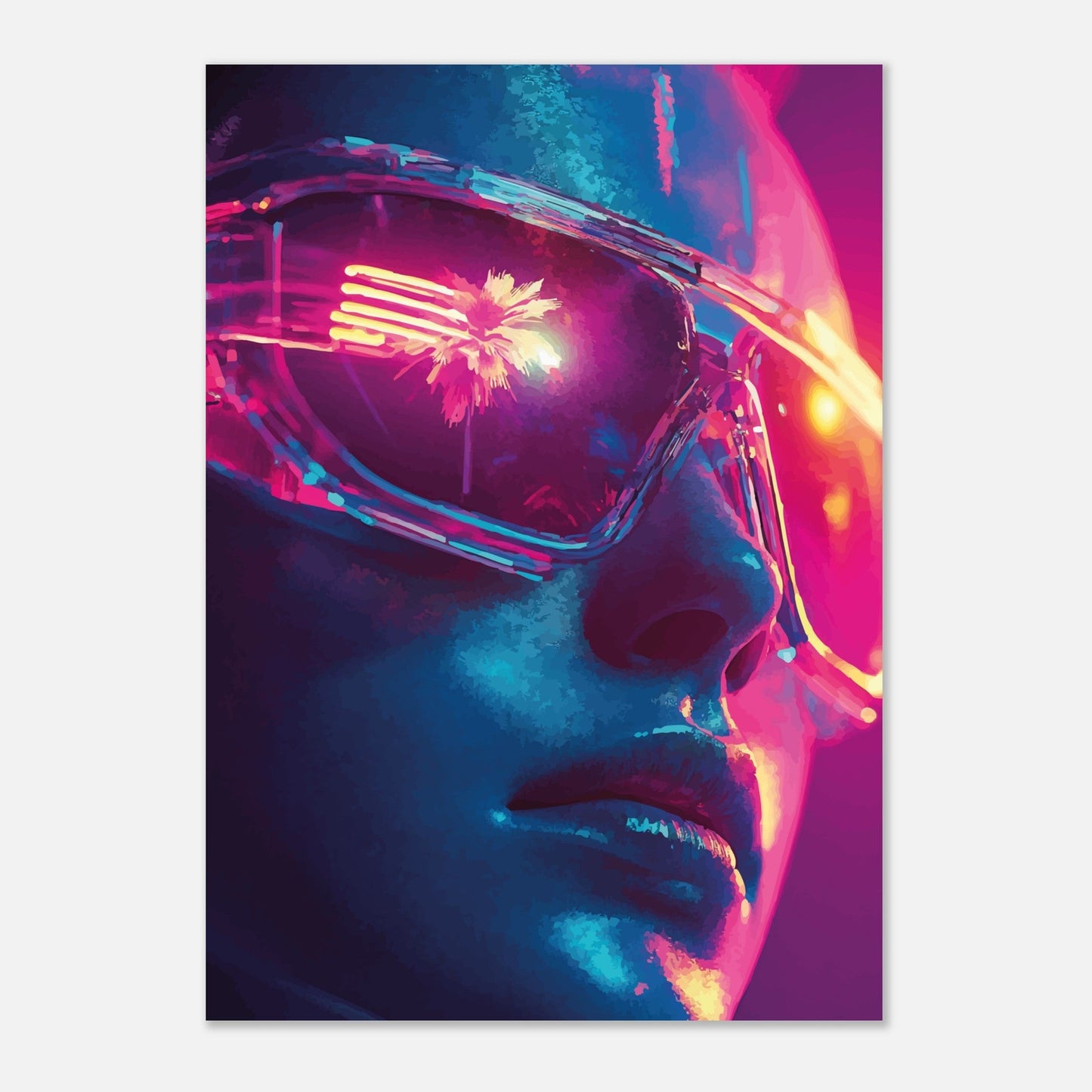 Neon reflecting poster - Sillystroke