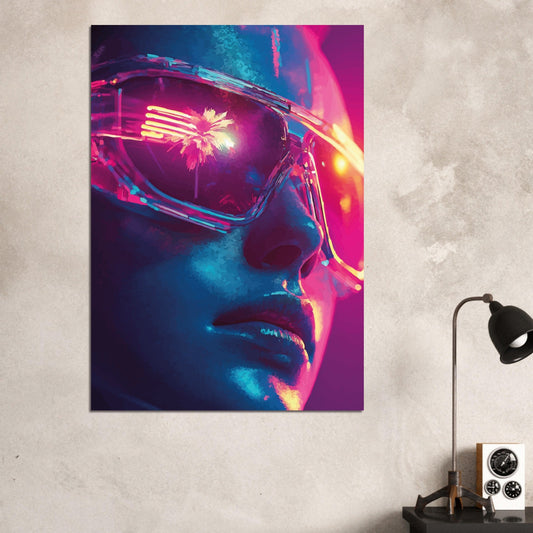 Neon reflecting poster - Sillystroke