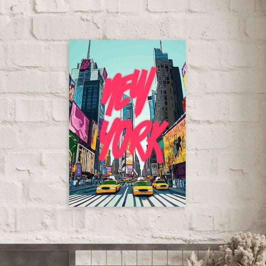 New York City cartoon poster - Sillystroke