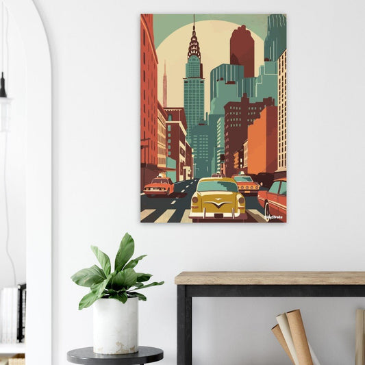 New York vintage poster - Sillystroke