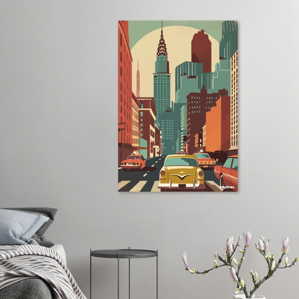 New York vintage poster - Sillystroke