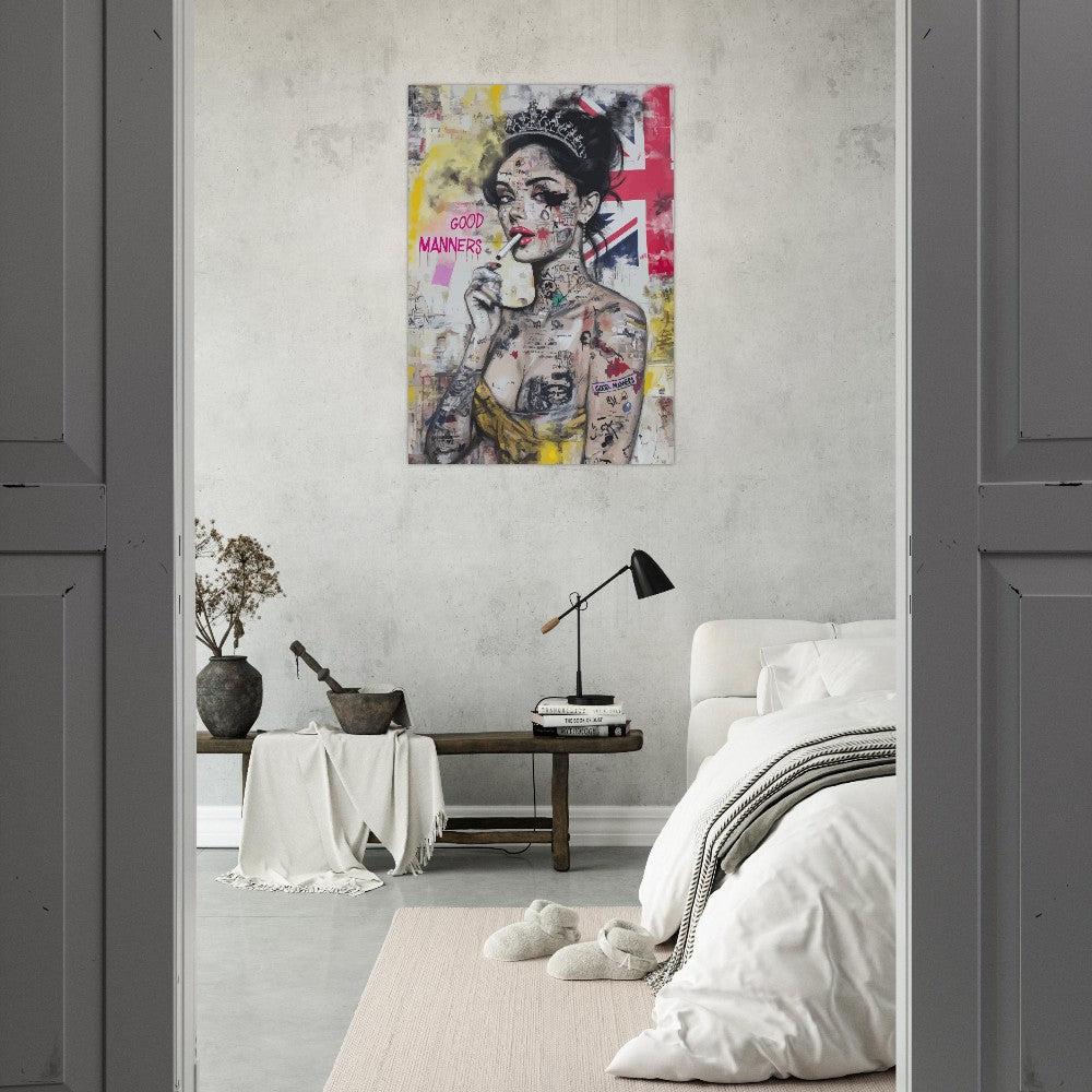 No manners street art poster - Sillystroke