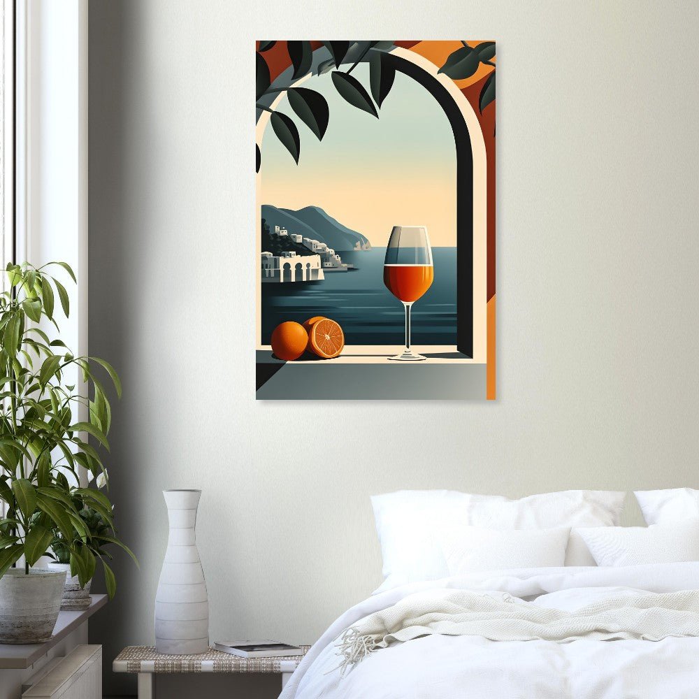 Orange in wine poster - Sillystroke