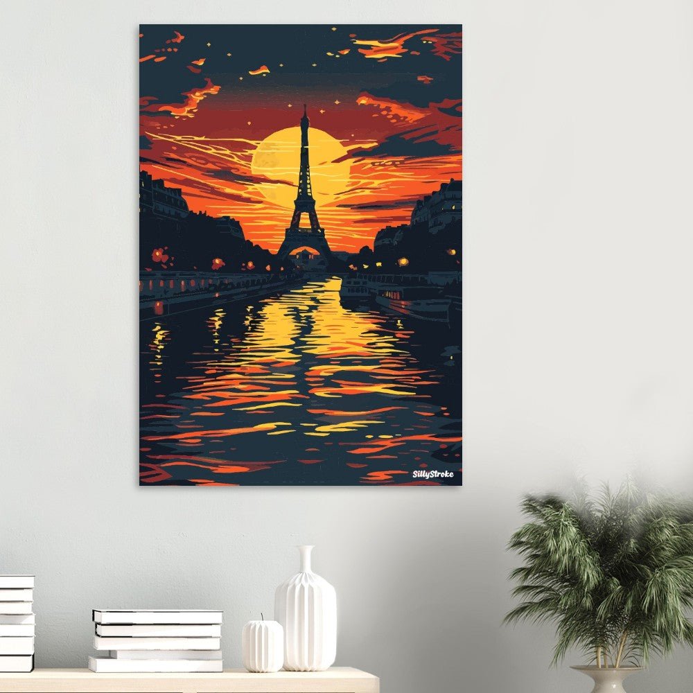 Orange Paris poster - Sillystroke