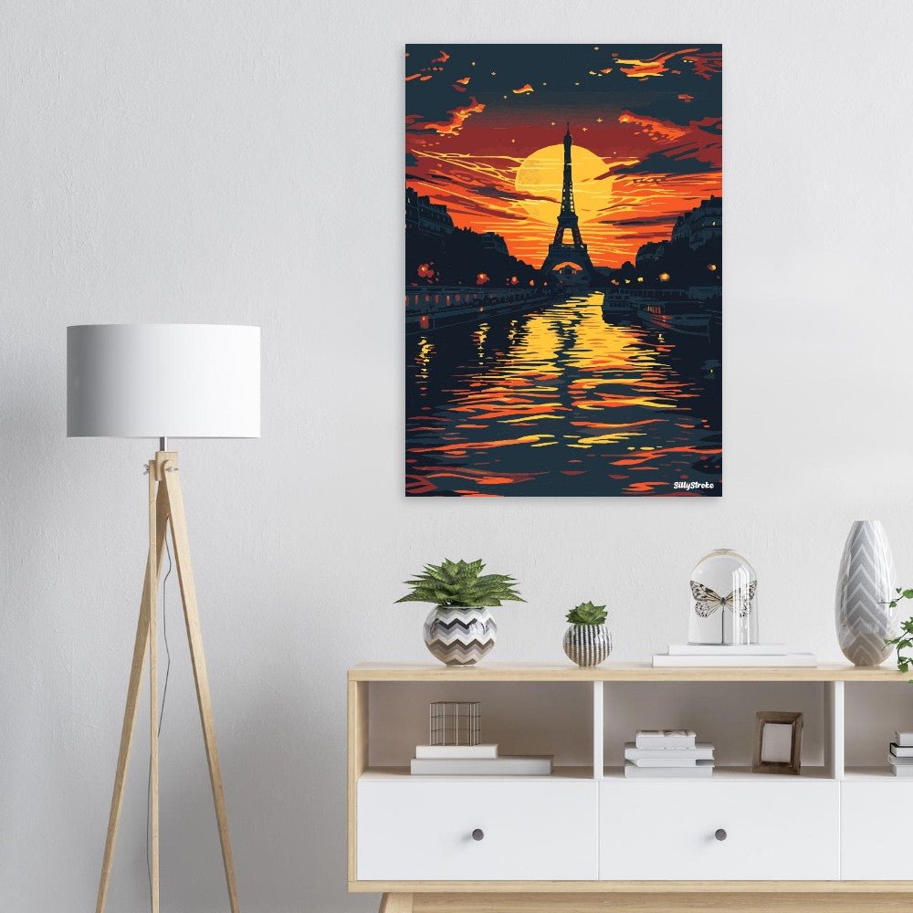 Orange Paris poster - Sillystroke