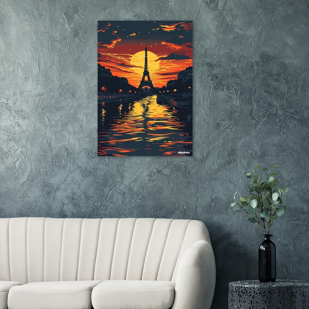 Orange Paris poster - Sillystroke