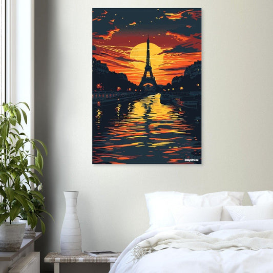 Orange Paris poster - Sillystroke