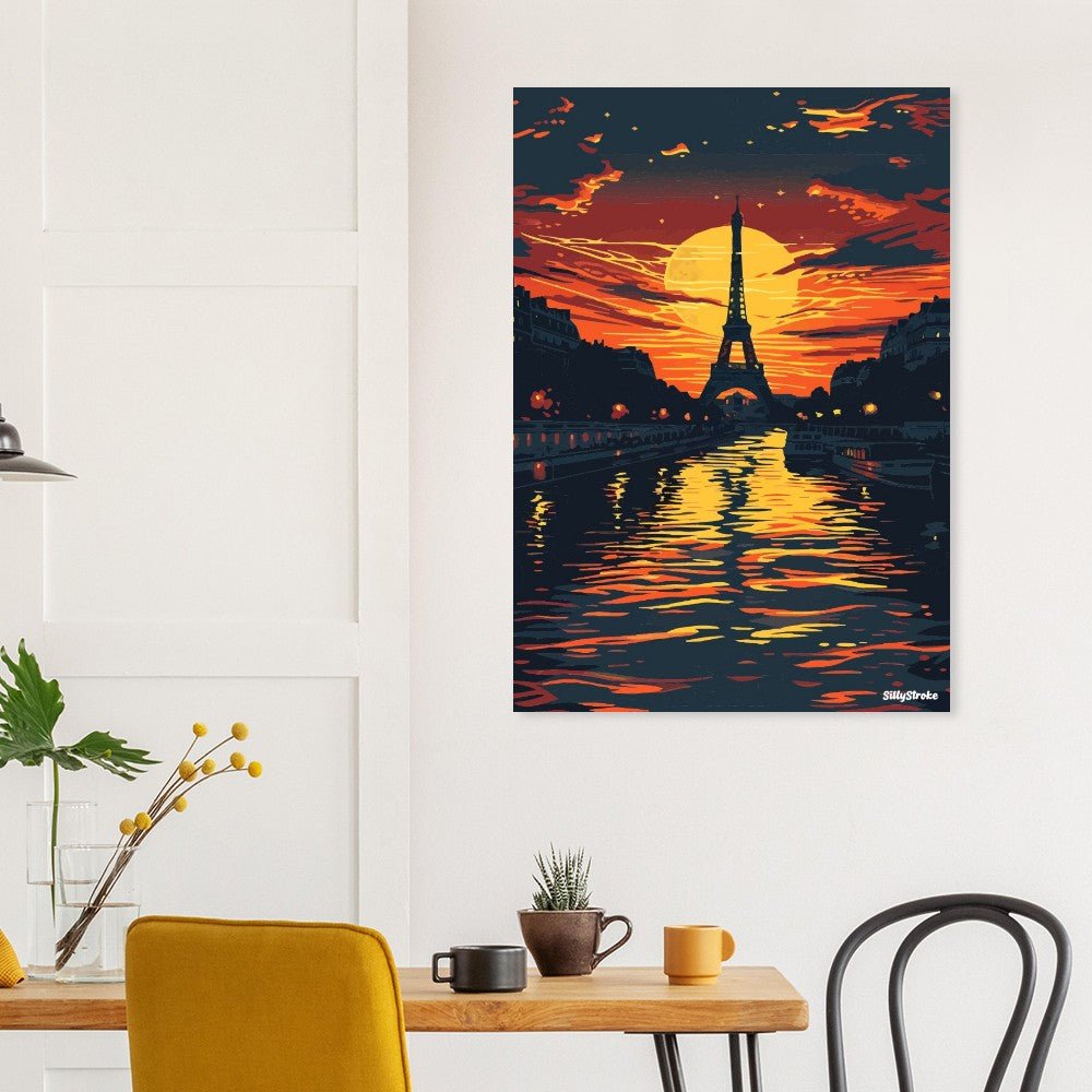 Orange Paris poster - Sillystroke