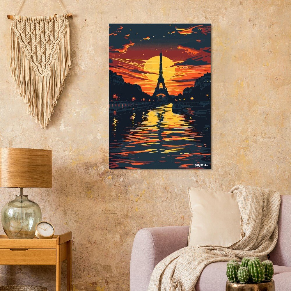 Orange Paris poster - Sillystroke