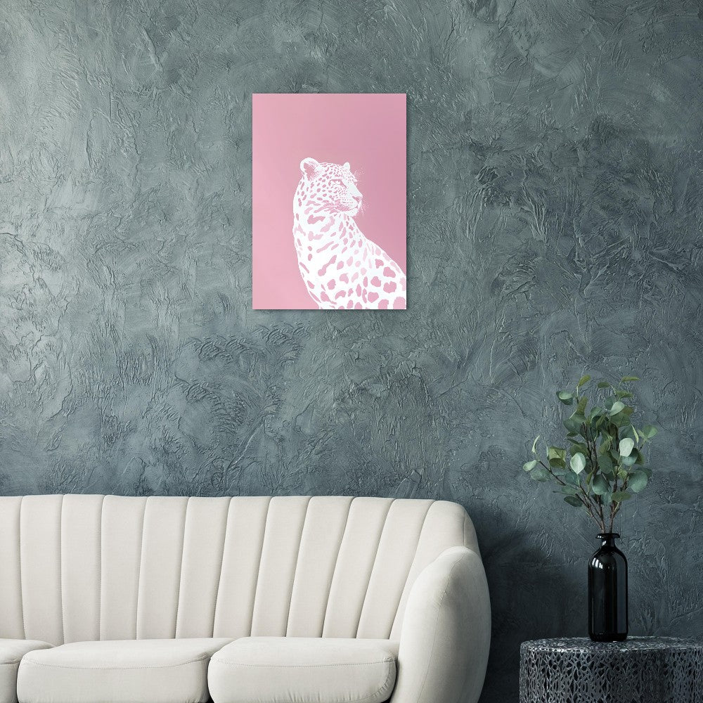 Pastel leopard poster - Sillystroke