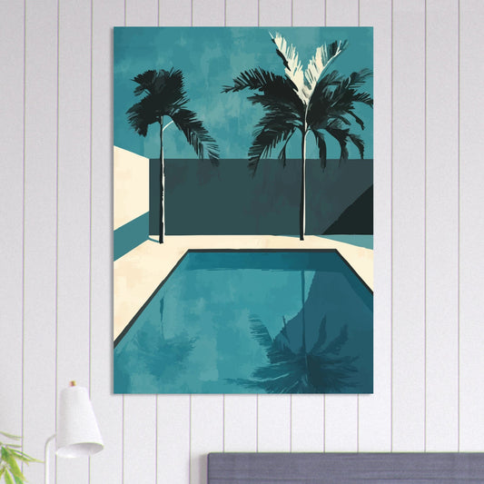 Pool iIllustration art poster - Sillystroke