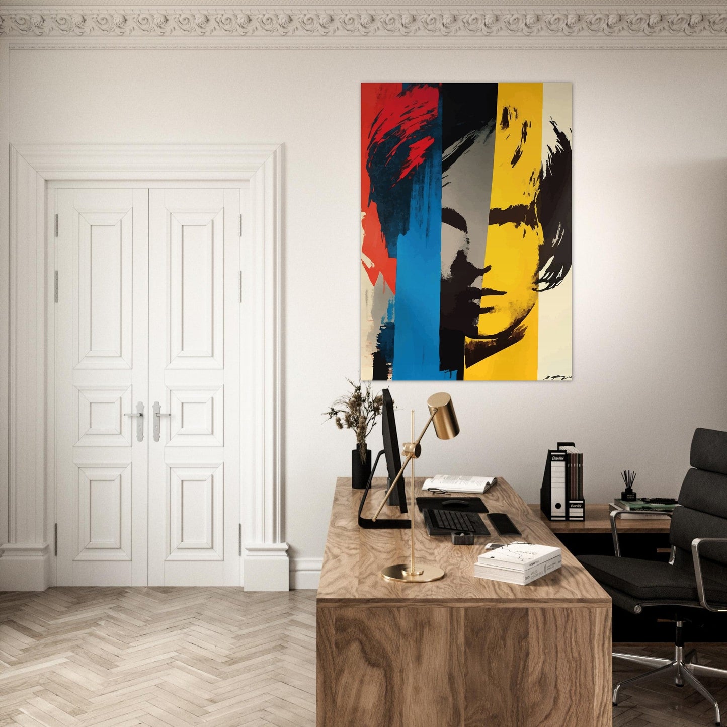 Pop art splash portrait poster - Sillystroke