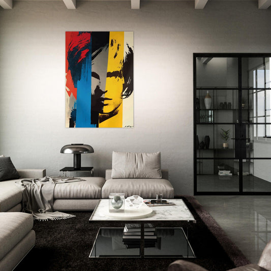 Pop art splash portrait poster - Sillystroke