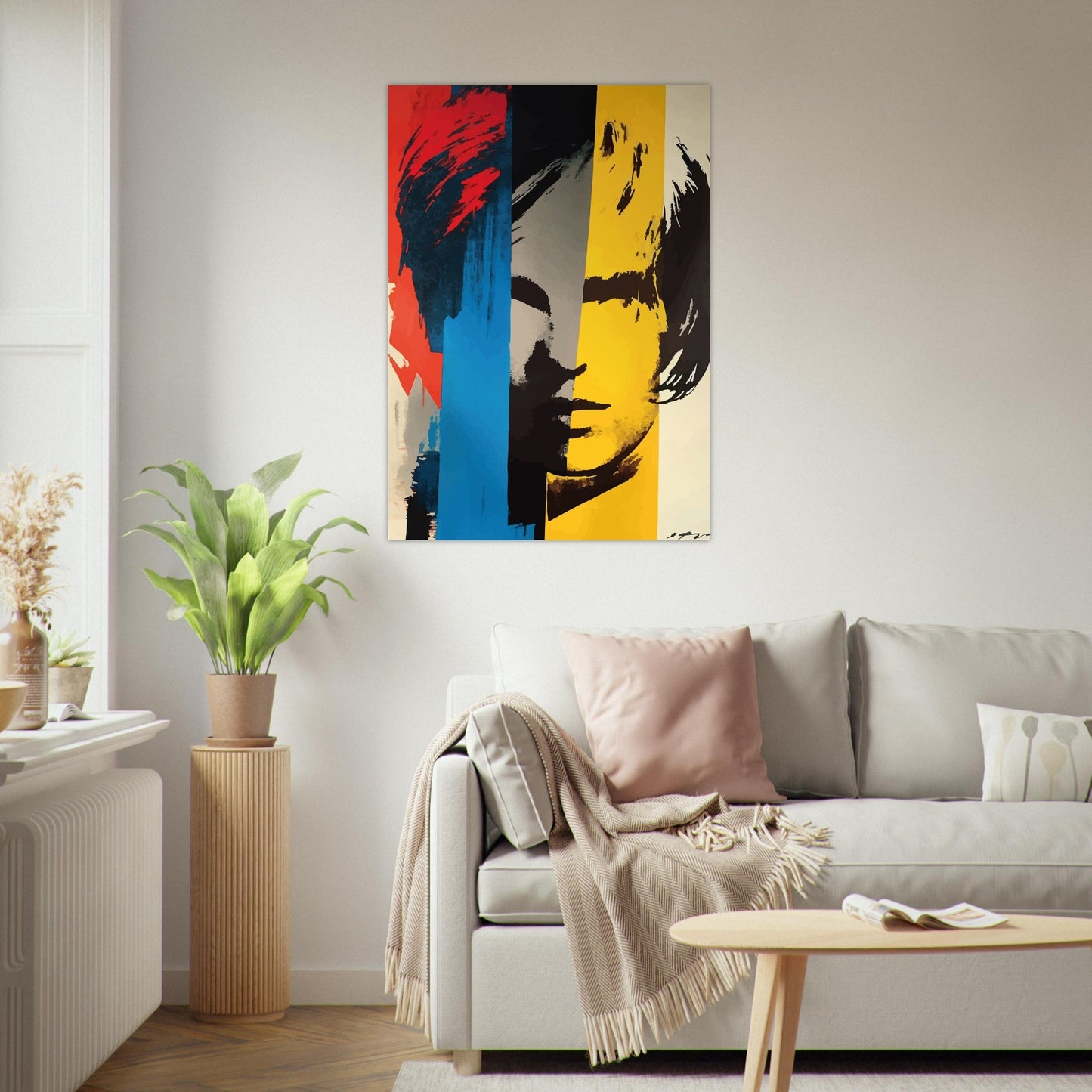 Pop art splash portrait poster - Sillystroke