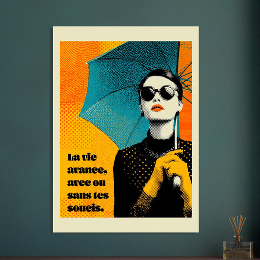 Pop Art woman quote poster - Sillystroke