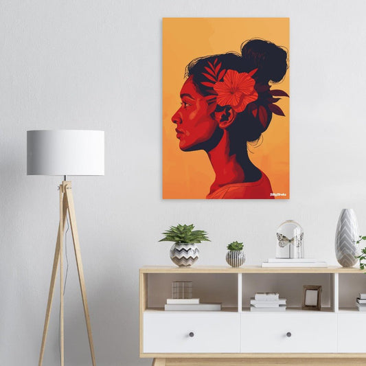 Portrait in red poster - Sillystroke