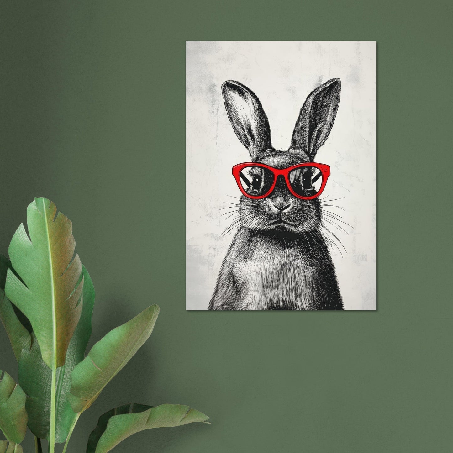 Rabbit sketch poster - Sillystroke
