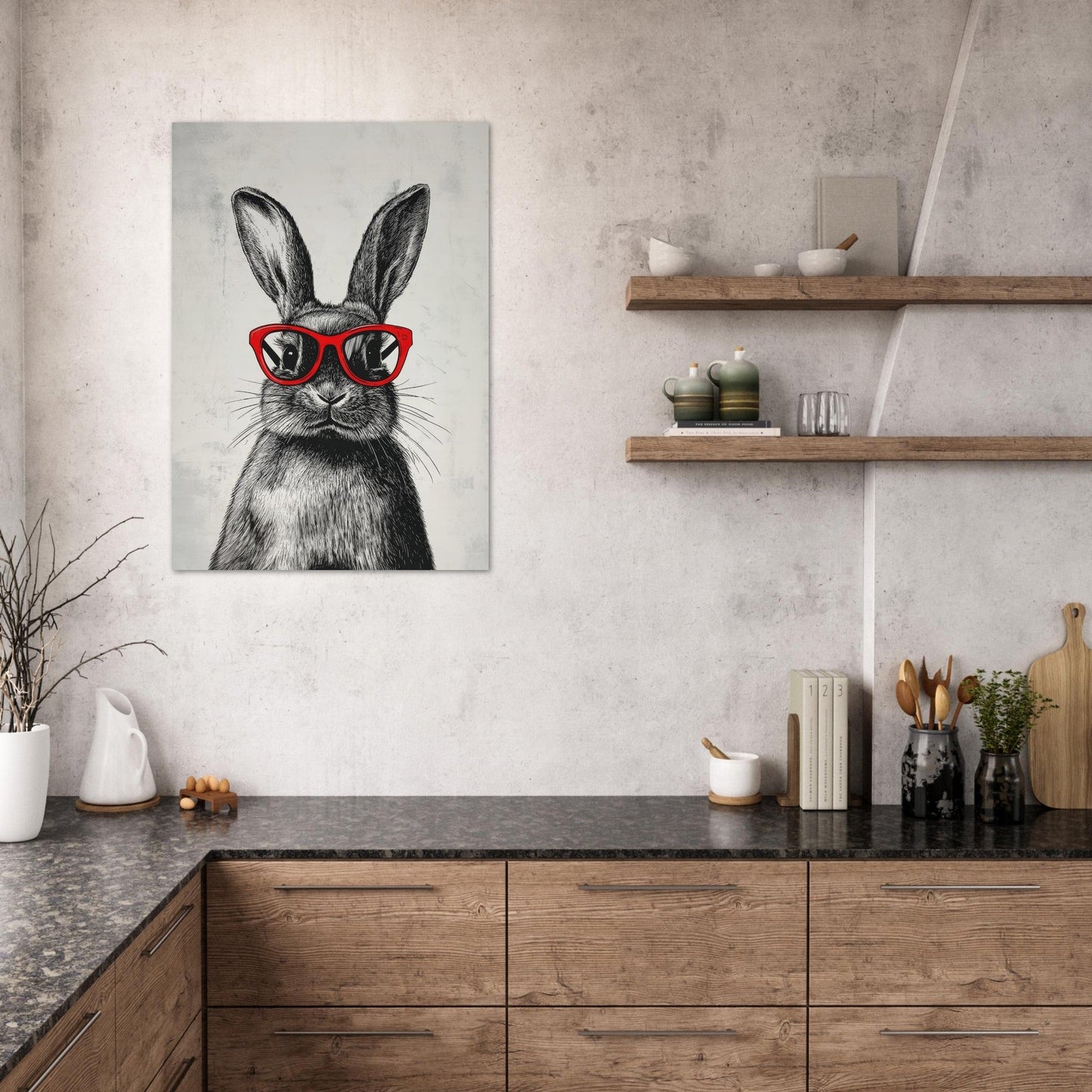 Rabbit sketch poster - Sillystroke