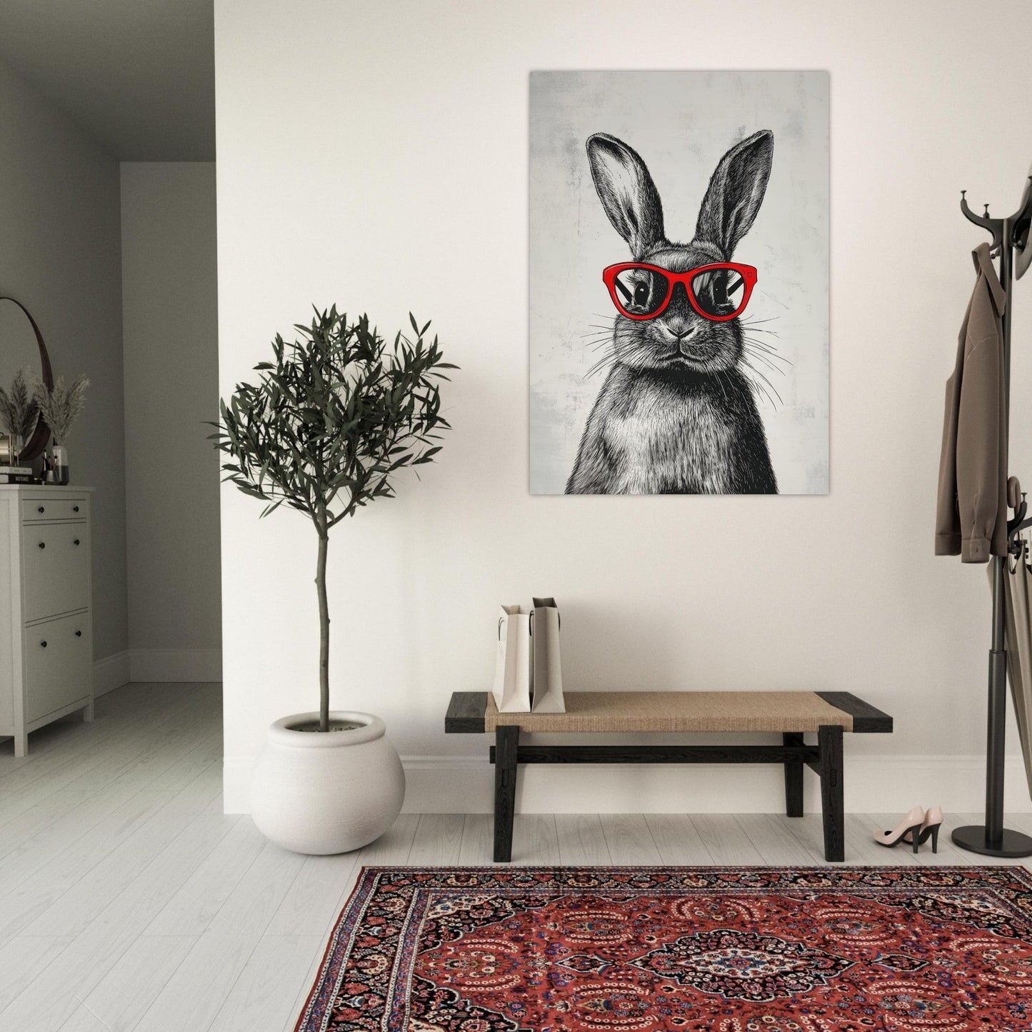 Rabbit sketch poster - Sillystroke